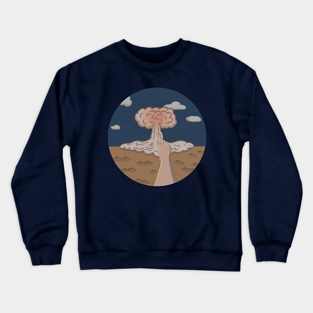 Atomic mushroom Crewneck Sweatshirt by Amfam